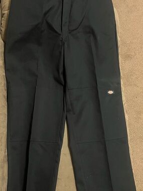 Dickies Men's Black Straight Work Chinos